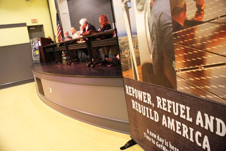 Green was the Focus of Panel Discussion at the Claude Moore Education Complex.