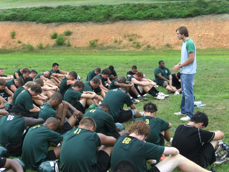 A Block, a Tackle and a Prayer . . . FCA Watermelon Ministry