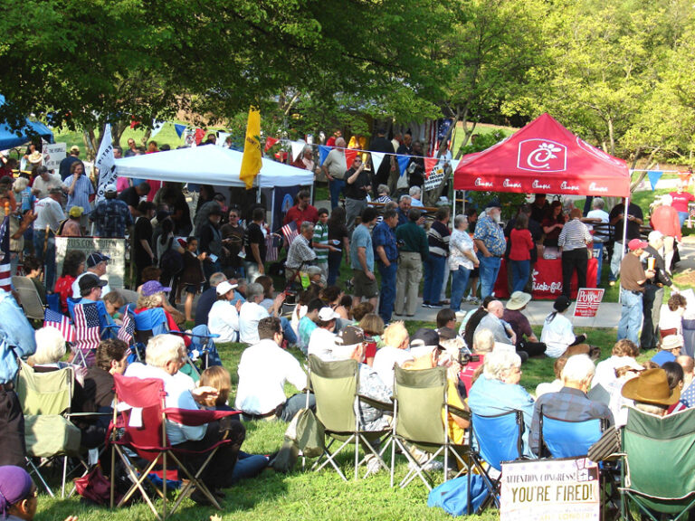 Tax Day Tea Party Fills Elmwood Park