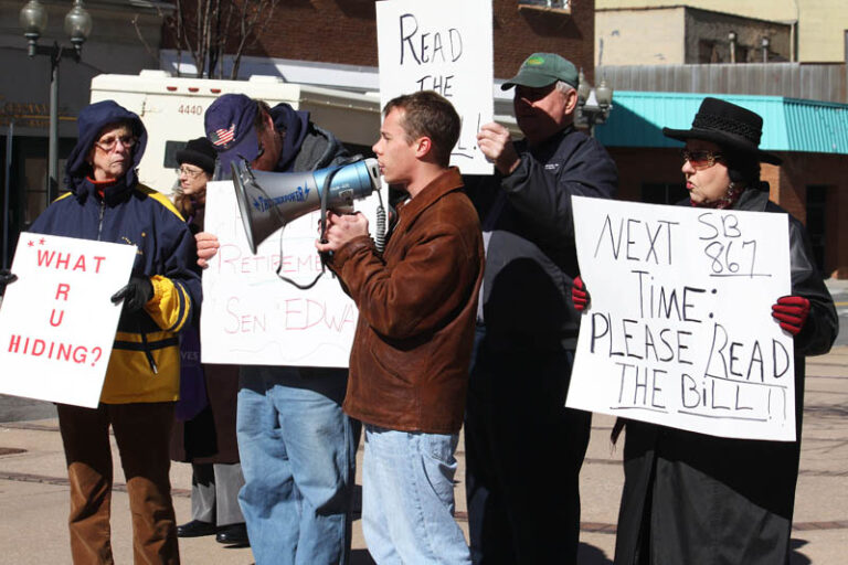 Tea Party Protests John Edwards’ Vote Against “Transparency”