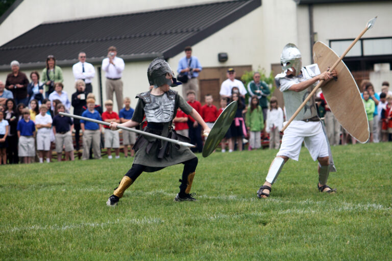 Epic Battle Between Greeks and Trojans Reenacted at North Cross School