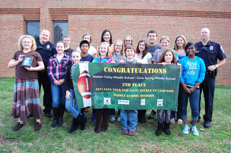 Hidden Valley and Cave Spring  Middle Schools Honored