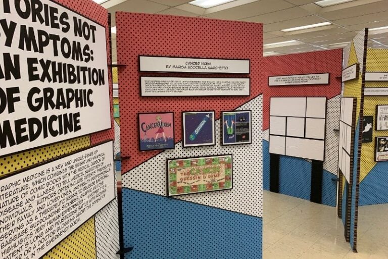 Stories Not Symptoms: Speaker and Exhibit Highlight Comics as Educational Healing Tools