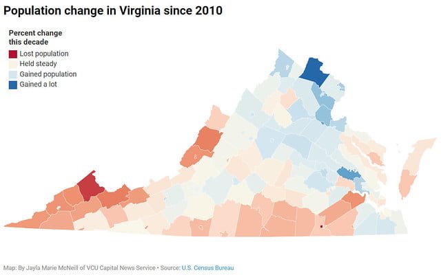 Richmond Growing Faster Than State and Nation, New Data Shows