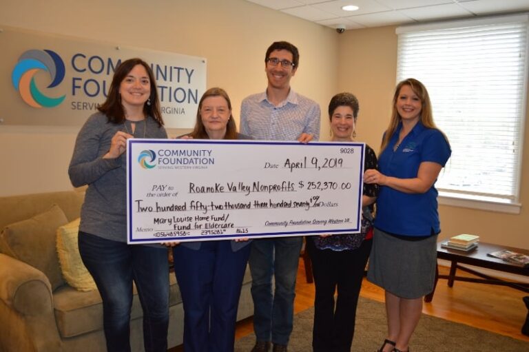 Community Foundation Serving Western Virginia Announces Grants to Support Programs for The Elderly