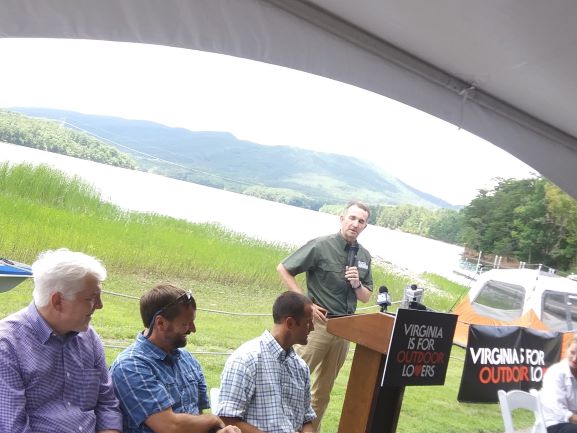 Governor Comes To Roanoke To Announce  New Office of Outdoor Recreation