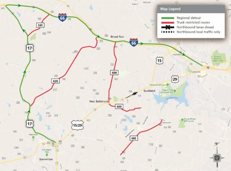 State Urges Motorists to Prepare Now For Route 29 Closure in Fauquier County