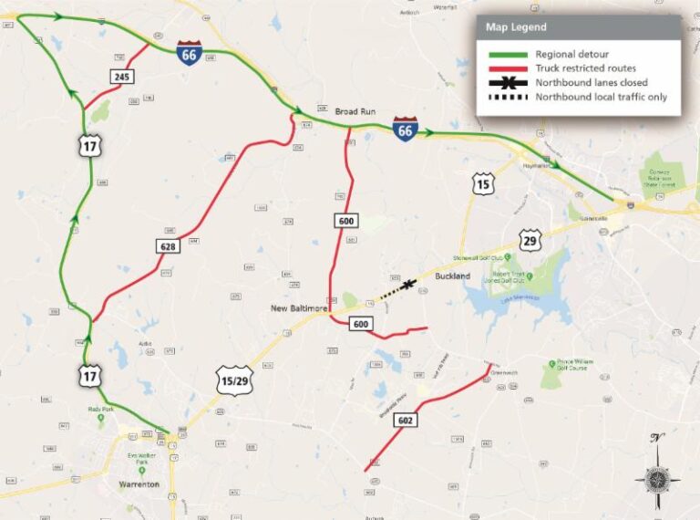 State Urges Motorists to Prepare Now For Route 29 Closure in Fauquier County