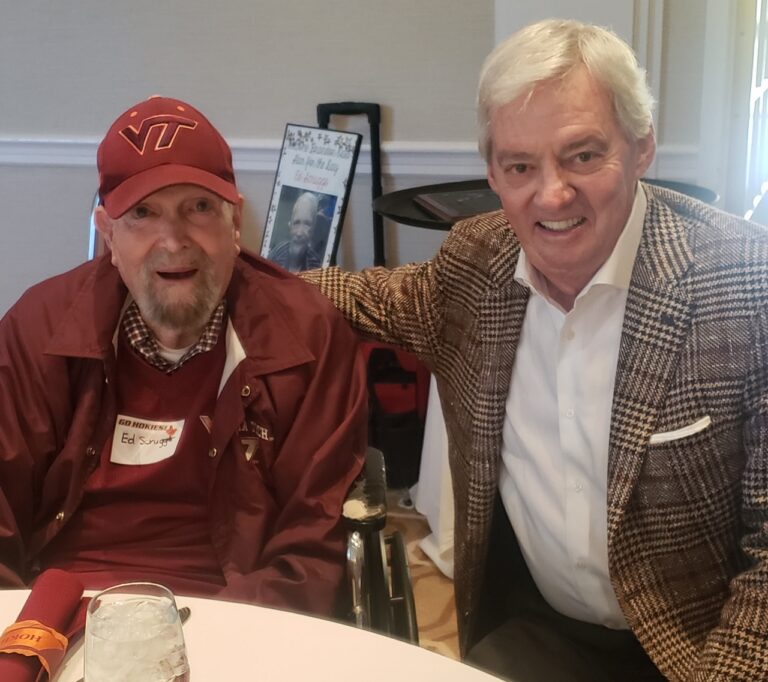 Coaching Legend Frank Beamer Surprises Brandon Oaks Nursing Center “Star For The Day” Resident