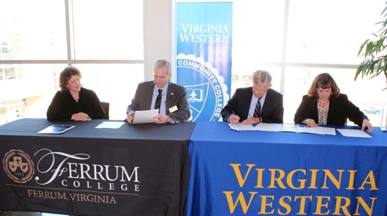 Ferrum College & Virginia Western Sign Agreement to Provide Pathway to Four-Year Degrees
