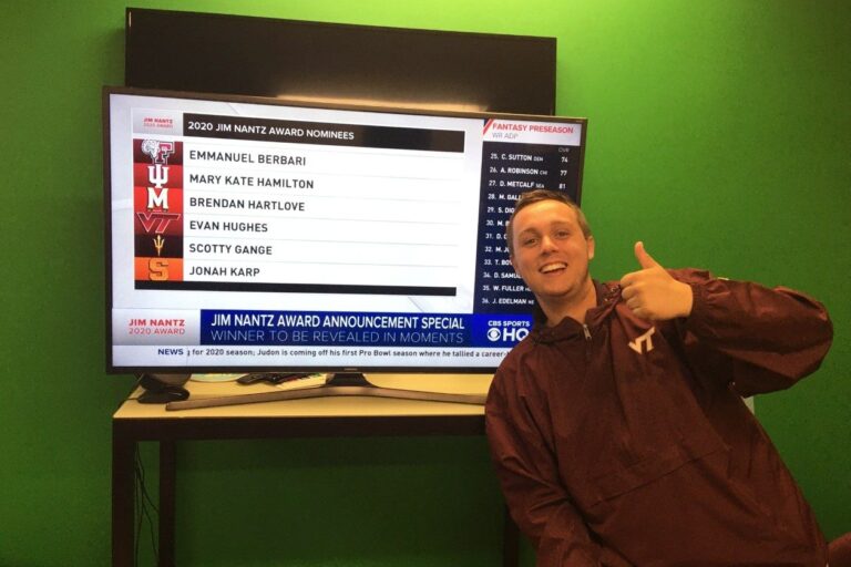 Tech Senior Places Second Nationally Among Collegiate Sports Broadcasters