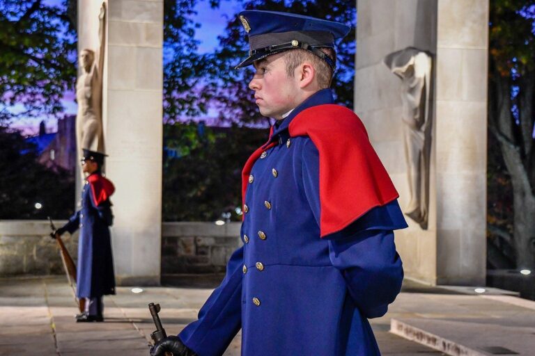 Veterans Day Vigil Offers Cadets, Campus Time to Reflect at Virginia Tech