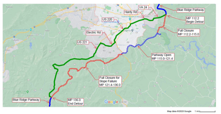 Blue Ridge Parkway Announces Roanoke River Bridge Rehabilitation Project