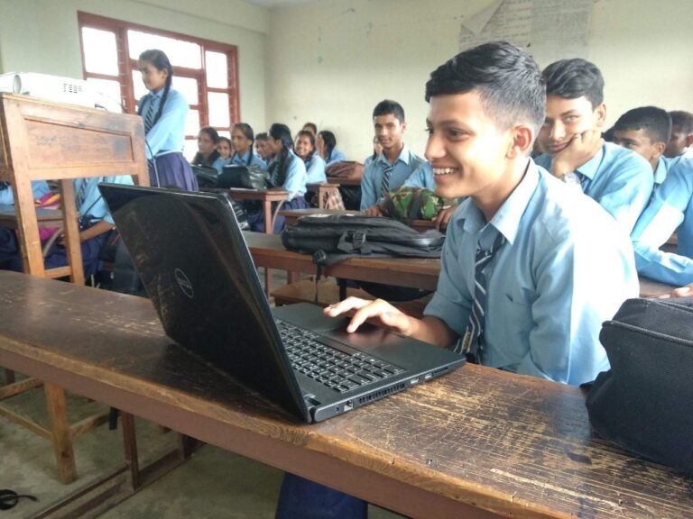 Exhibit Showcases VT Student Work in Bringing Digital Literacy to Rural Nepal