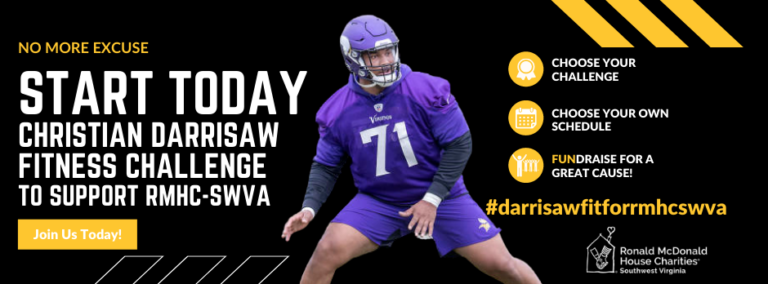 Minnesota Vikings Player, Donates $15,000 to Support Ronald McDonald House FItness Challenge