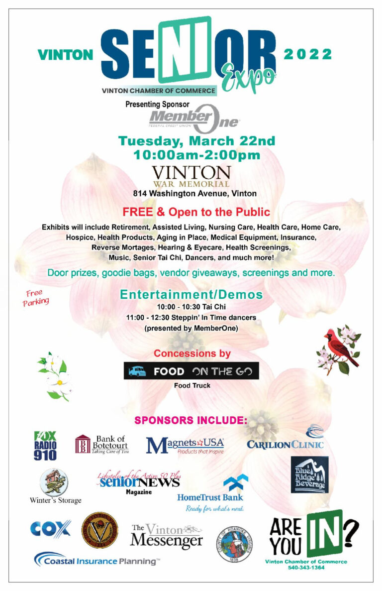 Vinton Hosts Senior Living Expo March 22