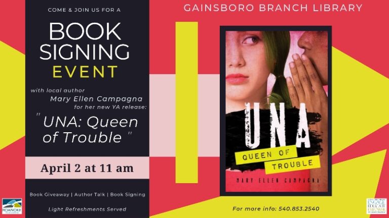 Gainsboro Library Sponsors Reading From “UNA, Queen of Trouble”