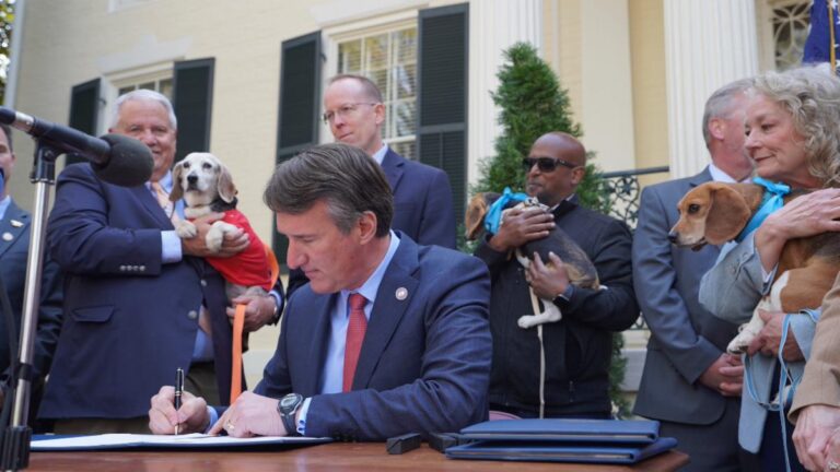 Youngkin Signs “Beagle Bills” Legislation To Support Animal Welfare Reform
