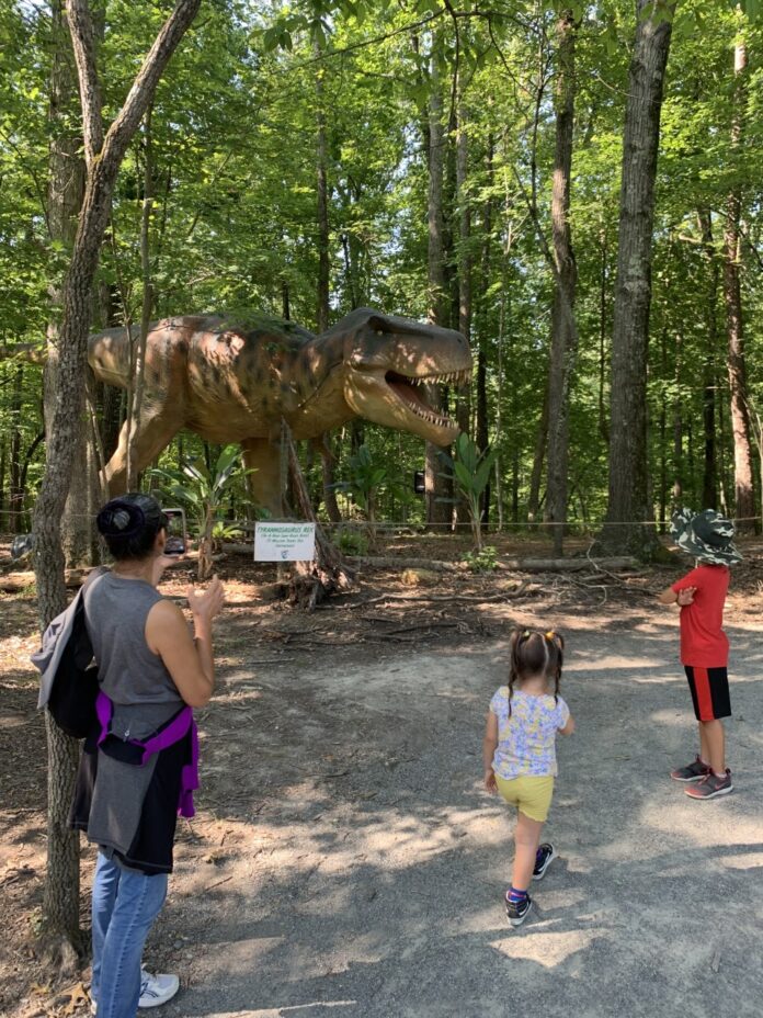 Roanoke Valley residents enjoy T Rex Trail at Explore Park