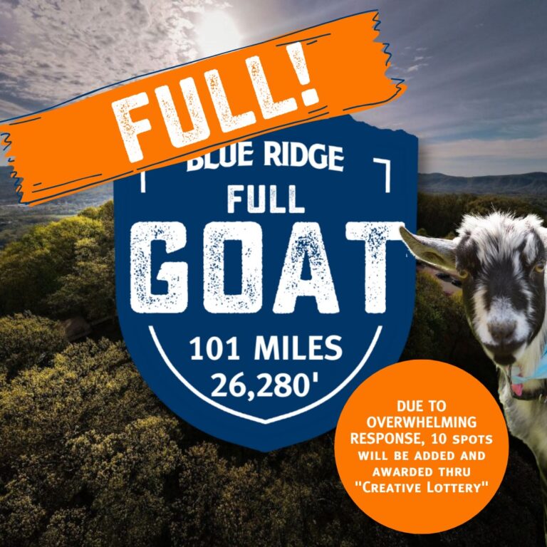 Blue Ridge Marathon Launches “Full GOAT” and Immediately Sells Out