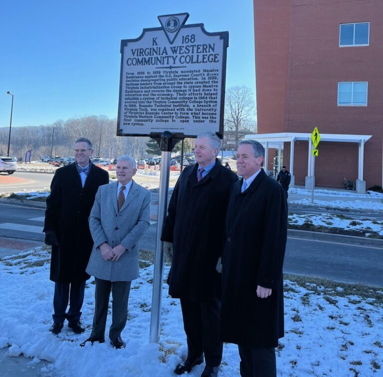 Historic Marker Celebrates VWCC’s Pioneer Role in Community College System