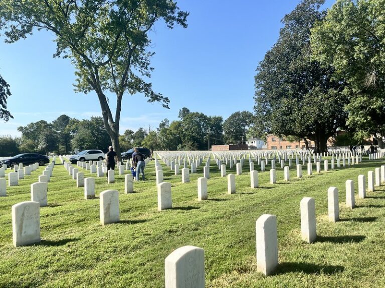 Carrying The Load: Volunteers Clean Veteran Headstones on 9/11 Anniversary