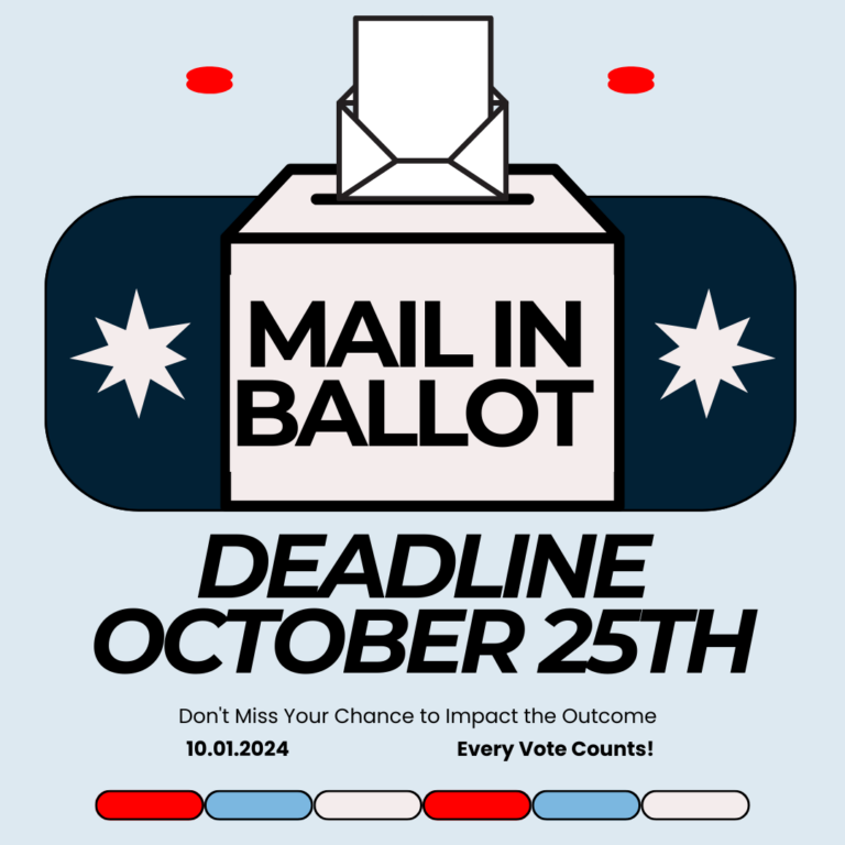 October 25th is Last Day to Apply for A Mail Ballot