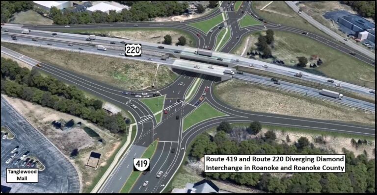 Branch Awarded Contract For Diverging Diamond Design at Intersection of Routes 220 / 419