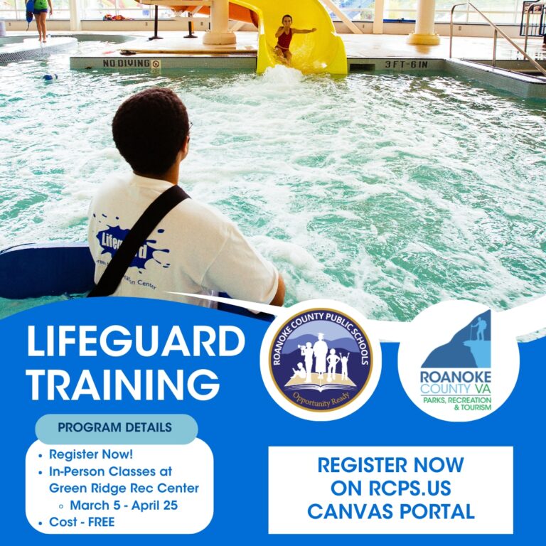 Roanoke County Parks and Public Schools Offer Lifeguard Training Program