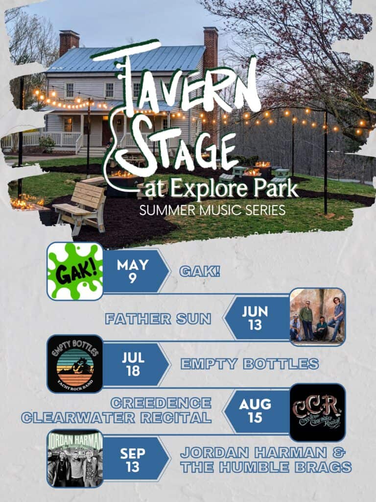 2025 Tavern Stage Summer  Music Series Returns to Explore Park