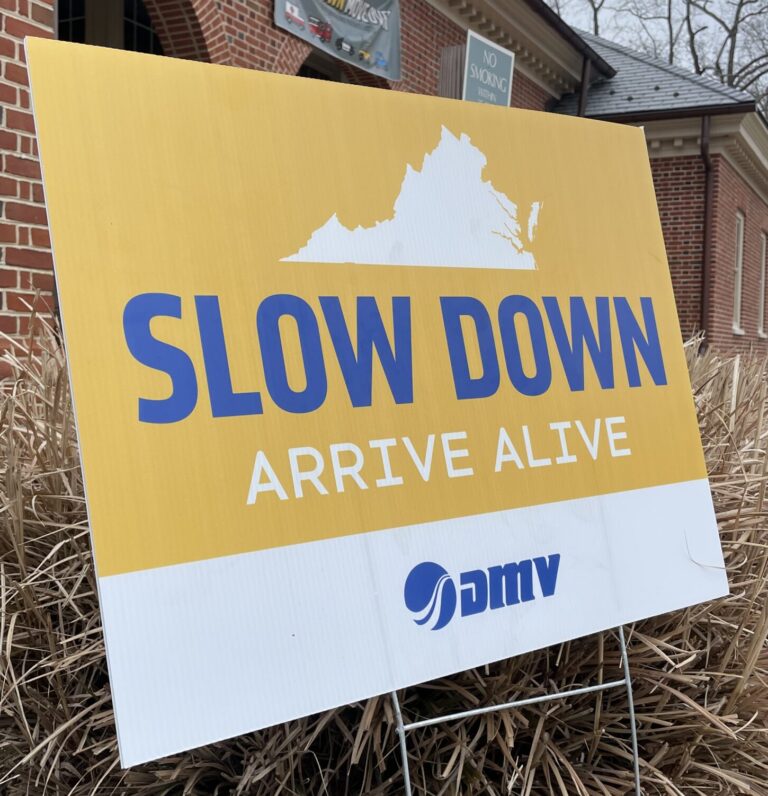 “Slow Down, Arrive Alive” Signs Go Up at Virginia Rest Stops