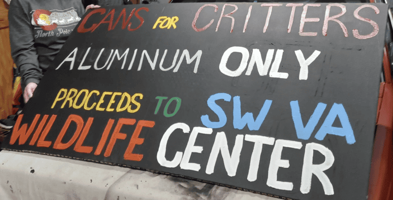 Roanoke Wildlife Center Turns Recycled Cans into Wildlife Support