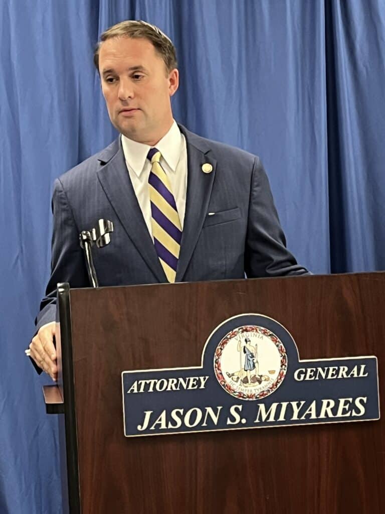 AG Miyares Visits Salem, Excoriates Roanoke College For “Utter Travesty” Against Women Swimmers